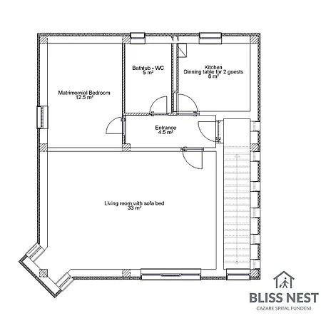 Bliss Nest - Cazare Spital Fundeni Apartament