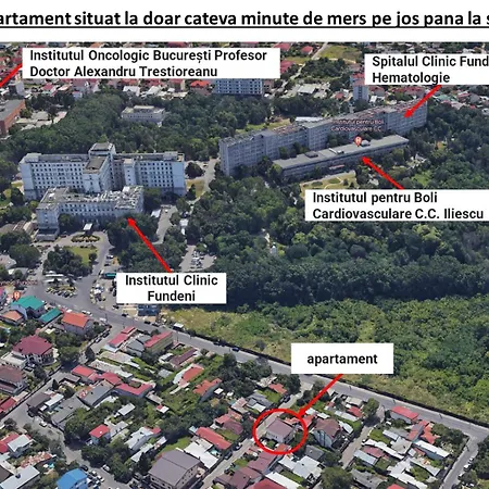 아파트 Bliss Nest - Cazare Spital Fundeni *